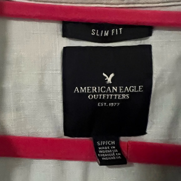 American Eagle Button Up Denim Top - Picture 3 of 4